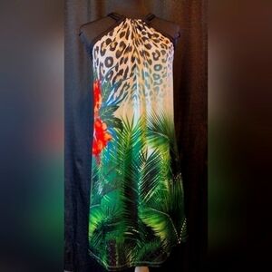 TROPICAL Mismash Halter Dress